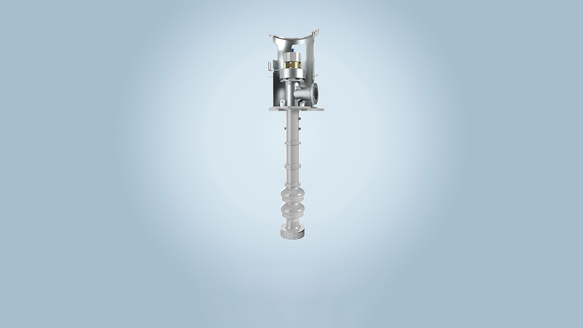 VEY molten salt pump for concentrated solar power